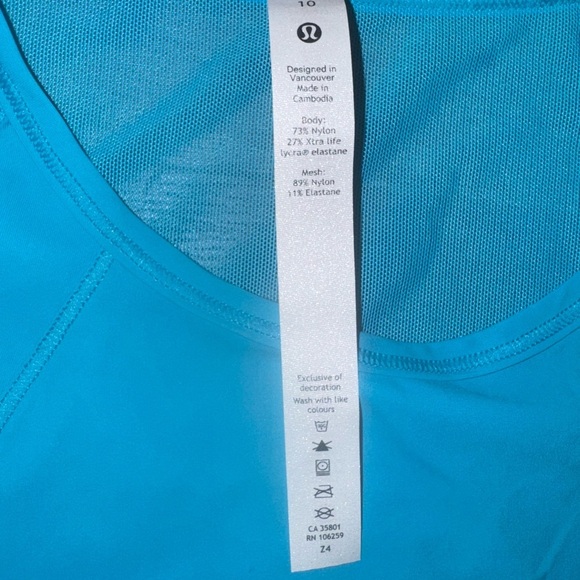 lululemon athletica Sky Blue Muscle Tee - Picture 2 of 4